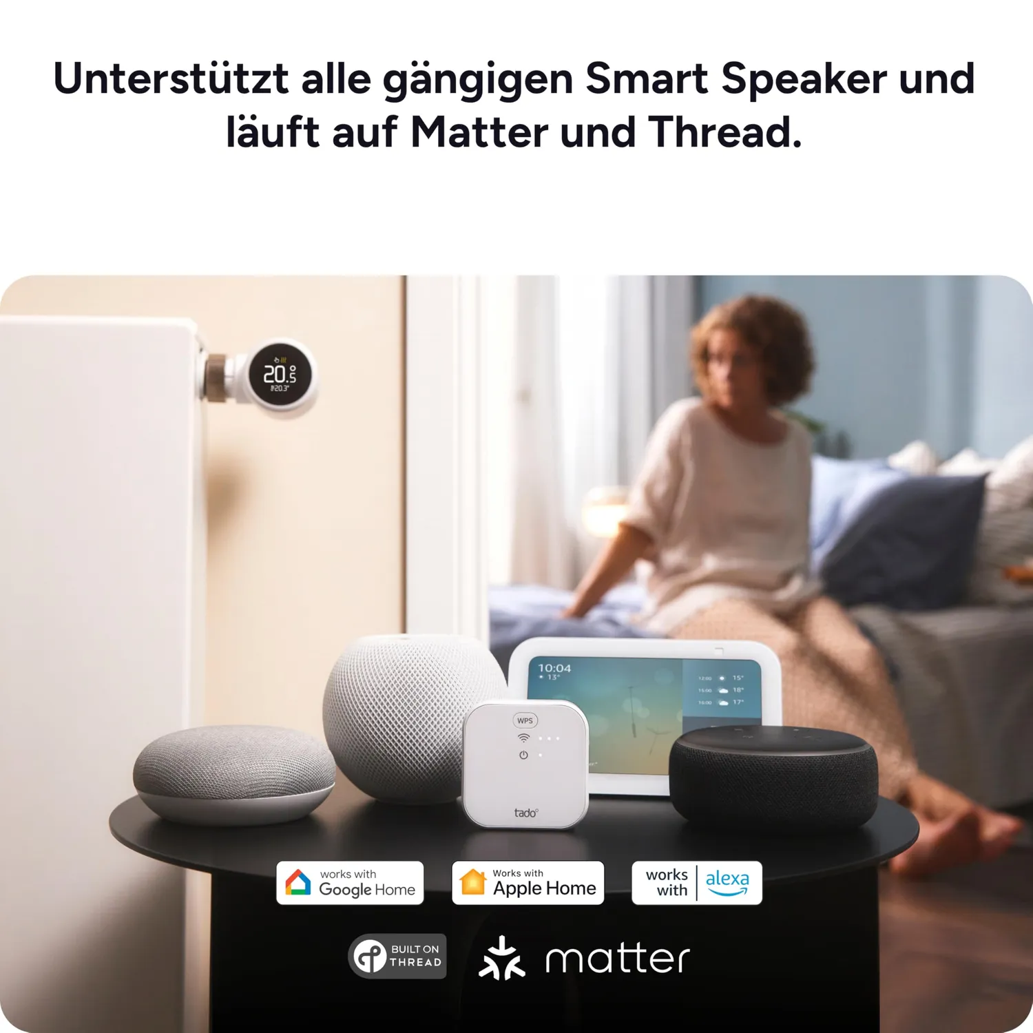 tado° Bridge X Thread Border Router Matter App-Steuerung