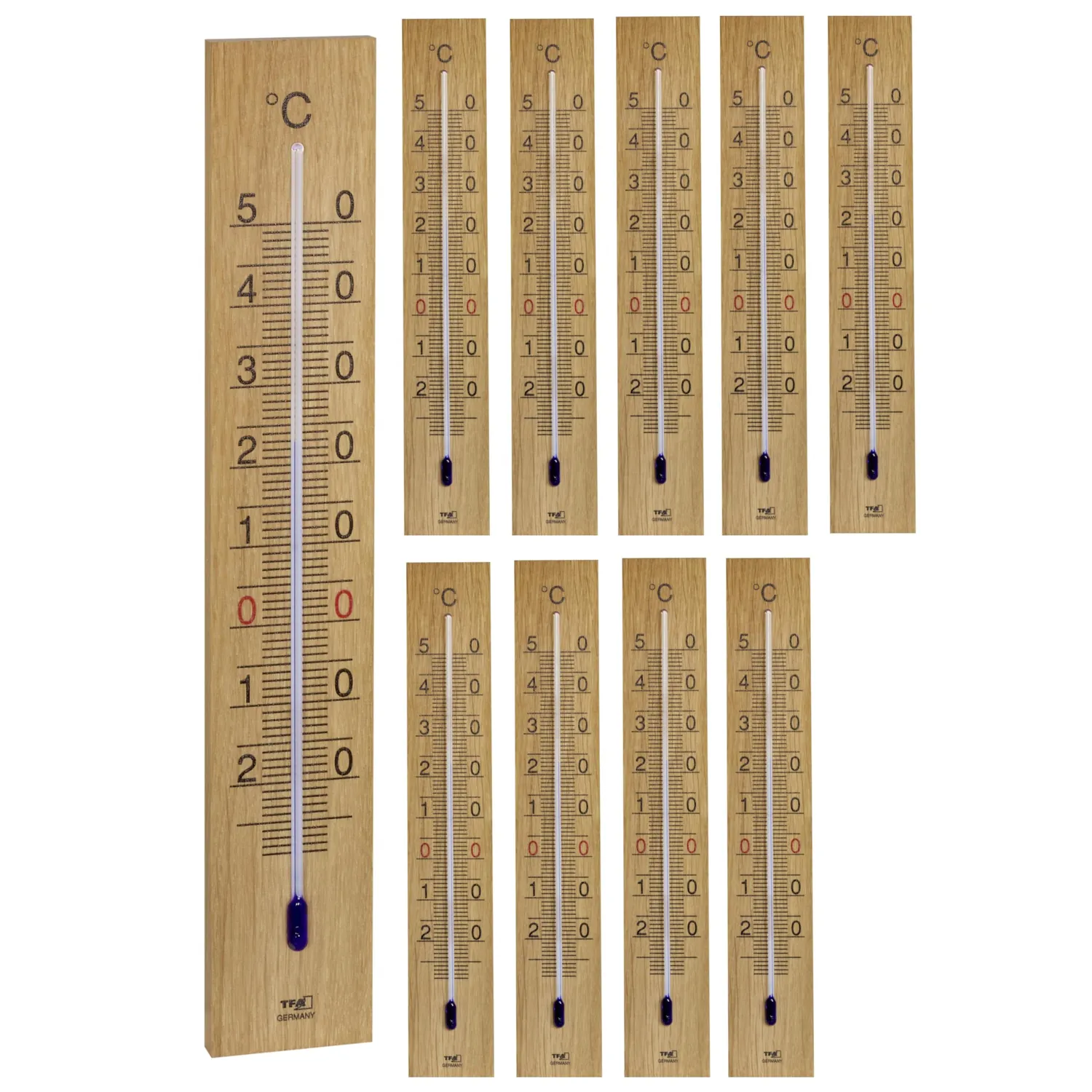 TFA Dostmann 12.1059.01 Thermometer Eiche 1 Stück analog