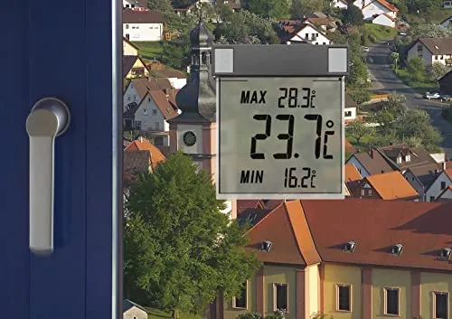 TFA Dostmann Vision 30.1025.10 digitales Fensterthermometer anthrazit