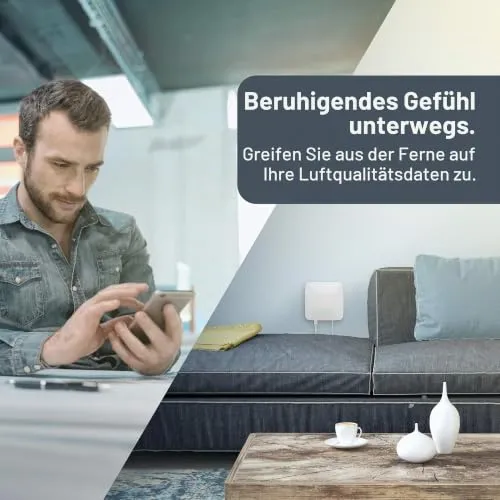 Airthings Hub für Wave Luftqualitätsmonitore mit App
