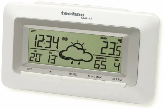 Technoline WetterDirekt WD 1080 Funkwecker mit Prognose