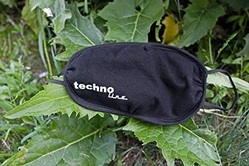 Technoline Stoffmaske Mund-Nasenschutz schwarz Baumwolle