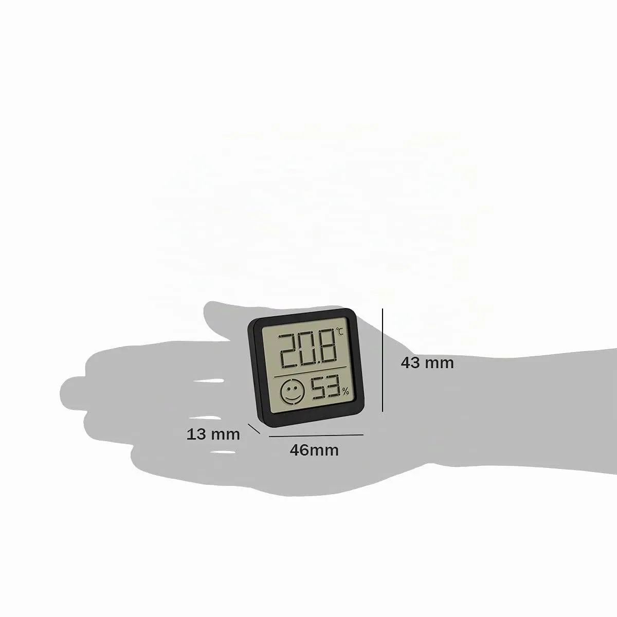 TFA Dostmann 30.5053.01 Thermo-Hygrometer 2er Set schwarz