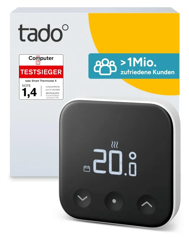 tado° Smartes Thermostat X für Fußbodenheizung Boiler