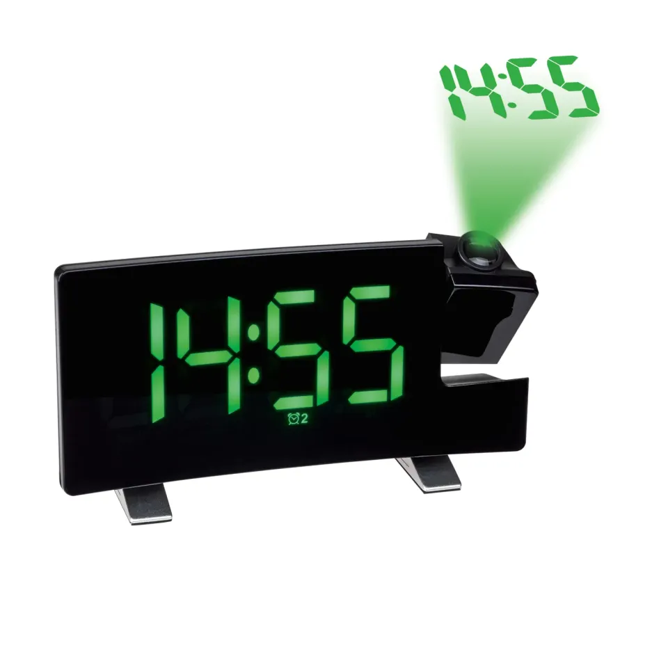 TFA Dostmann 60.5015.04 Projektionswecker schwarz FM-Radio